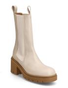 Lulu Shoes Boots Ankle Boots Ankle Boots With Heel Beige Flattered