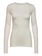 Fermi L/S Silk Top Tops T-shirts & Tops Long-sleeved White Gai+Lisva