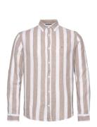 Indonuld Tops Shirts Casual Beige INDICODE