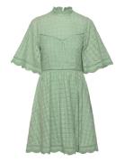 Claire Mini Lace Dress Kort Kjole Green Malina