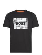Teeheavyboss Tops T-shirts Short-sleeved Black BOSS