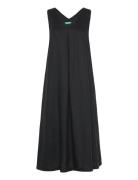 Dress Knelang Kjole Black United Colors Of Benetton