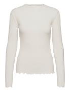 Candacekb Ls Tee Tops T-shirts & Tops Long-sleeved White Karen By Simo...