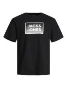 Jjsteel Tee Ss Jnr Tops T-shirts Short-sleeved Black Jack & J S