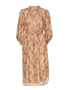 Dress W. Long Sleeves In Paisley Pr Knelang Kjole Multi/patterned Cost...
