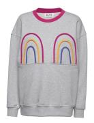 Mickey Rainbow Sweater Tops Sweat-shirts & Hoodies Sweat-shirts Grey R...
