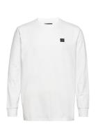 Basic Organic Tee L/S Tops T-shirts Long-sleeved White Clean Cut Copen...