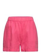 Kogcaro Linen Bl Pull-Up Shorts Pnt Bottoms Shorts Pink Kids Only