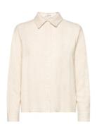 Lerke Shirt Tops Shirts Long-sleeved Cream A-View