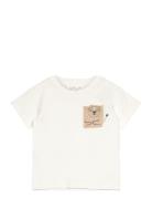 Lion Print T-Shirt Tops T-shirts Short-sleeved White Mango