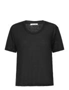 Sakayla T-Shirt 15202 Tops T-shirts & Tops Short-sleeved Black Samsøe ...