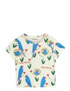 Parrots Aop Ss Tee Tops T-shirts Short-sleeved Multi/patterned Mini Ro...