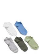 Ankle Sock 5 P Bb Solid Sokker Strømper Multi/patterned Lindex