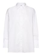 William - Solid Cotton Tops Shirts Long-sleeved White Day Birger Et Mi...