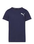 Active Small Logo Tee B Sport T-shirts Short-sleeved Navy PUMA