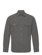 Chest-Pocket Cotton Overshirt Tops Shirts Casual Grey Mango
