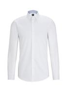 H-Hank-Kent-C3-214 Tops Shirts Business White BOSS