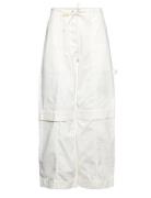 Scott - Soft Canvas Twill Bottoms Trousers Wide Leg White Day Birger E...