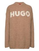Slogues Tops Knitwear Jumpers Brown HUGO