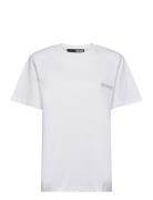 Straight Logo T-Shirt Tops T-shirts & Tops Short-sleeved White ROTATE ...