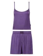 Sleeveless Short Set Pyjamas Purple Calvin Klein