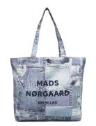 Recycled Boutique Athene Aop Bag Shopper Veske Blue Mads Nørgaard