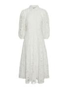 Yashongi 3/4 Ankle Shirt Dress Knelang Kjole White YAS