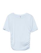 Kogsophia S/S Ruching Top Cs Jrs Tops T-shirts Short-sleeved Blue Kids...