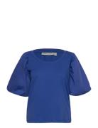 Kisumeiw Top Tops T-shirts & Tops Short-sleeved Blue InWear
