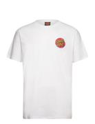 Classic Dot Chest T-Shirt Tops T-shirts Short-sleeved White Santa Cruz