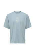 Onsmalik Life Rlx Ss Tee Tops T-shirts Short-sleeved Blue ONLY & SONS