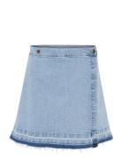 Cuami Short Skirt Kort Skjørt Blue Culture
