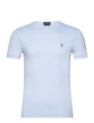 Pima Polo-Ssl-Tsh Designers T-shirts Short-sleeved Blue Polo Ralph Lau...