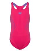 Girl's Arena Reflecting Swimsuit Swim Pro Back Nav Badedrakt Badetøy P...