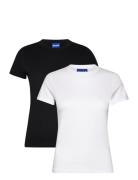 Nerenia_B Tops T-shirts & Tops Short-sleeved White HUGO BLUE