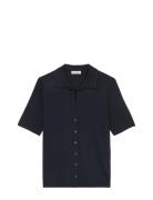 T-Shirts Short Sleeve Tops Blouses Short-sleeved Navy Marc O'Polo