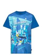 Lwtano 124 - T-Shirt S/S Tops T-shirts Short-sleeved Blue LEGO Kidswea...