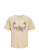 Jjzion Tee Ss Crew Neck Jnr Tops T-shirts Short-sleeved Yellow Jack & ...