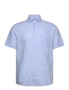 Bs Lott Casual Modern Fit Shirt Tops Shirts Short-sleeved Blue Bruun &...