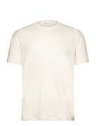 Linen Ss T-Shirt Tops T-shirts Short-sleeved Cream GANT