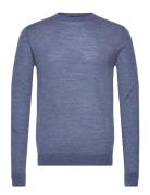 Charlesbb Crew Neck Tops Knitwear Round Necks Blue Bruuns Bazaar