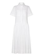 Bay White Midi Dress Knelang Kjole White ALOHAS