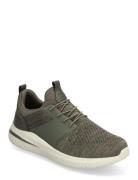 Mens Delson 3.0 - Cicada Lave Sneakers Green Skechers