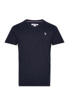 Uspa T-Shirt V-Neck Cem Men Tops T-shirts Short-sleeved Navy U.S. Polo...
