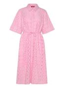 Lacycras Dress Knelang Kjole Pink Cras