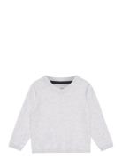 V-Neck Sweater Tops T-shirts Long-sleeved T-shirts Grey Mango