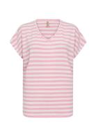 Sc-Kaiza Tops T-shirts & Tops Short-sleeved Pink Soyaconcept
