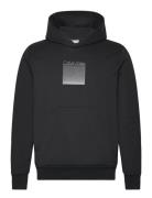 Ombre Embroidered Logo Hoodie Tops Sweat-shirts & Hoodies Hoodies Blac...