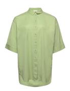 Fpmaddie Sh 1 Tops Shirts Short-sleeved Green Fransa Curve