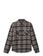 Bowery Flannel Tops Shirts Casual Black Brixton